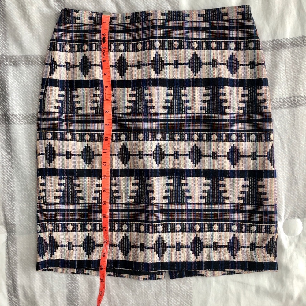 Ann Taylor Aztec print pencil skirt